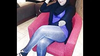 Turkish arabic-asian hijapp vitiate like a flash 26